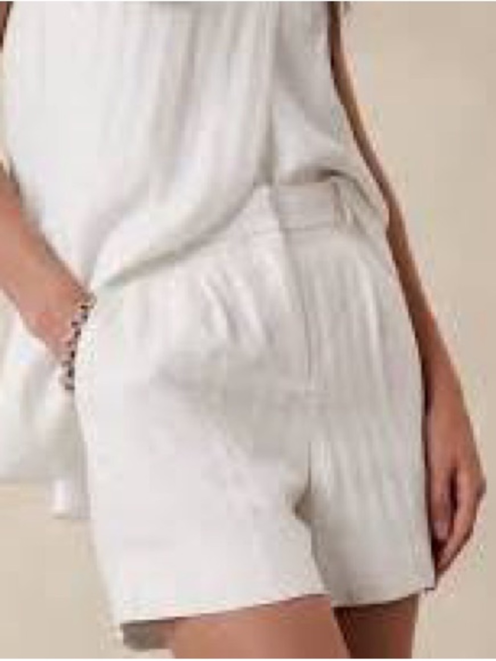 Banana Republic Linen Blend 5” Inseam Striped Shorts